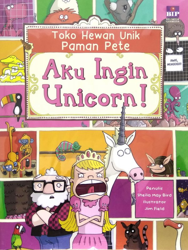 Cover Buku Seri Toko Hewan Unik Paman Pete Aku: Aku Ingin Unicorn