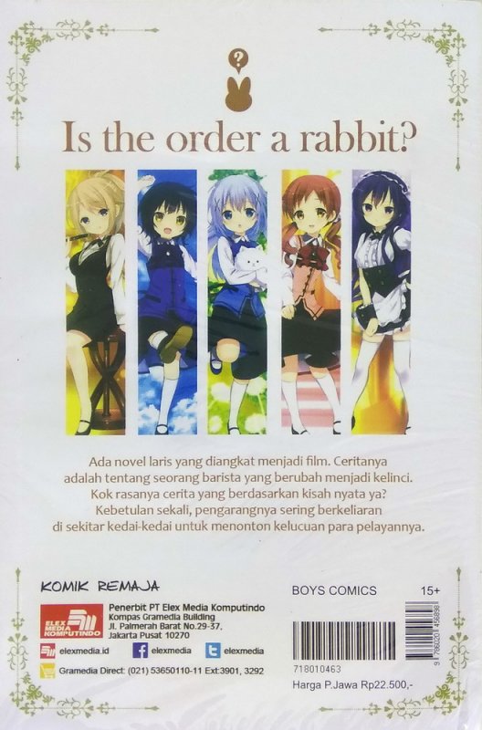 Cover Belakang Buku Is The Order a Rabbit? 2