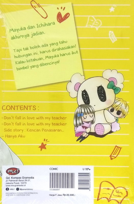 Cover Belakang Buku Dont Fall in Love with My Teacher 03