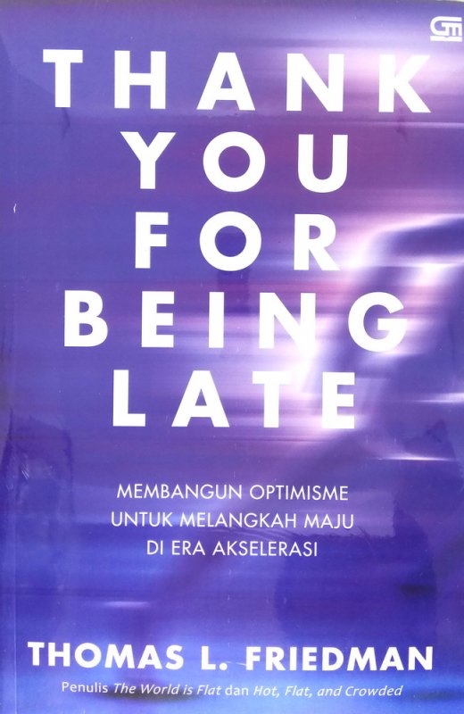 Cover Buku Thank You for Being Late
