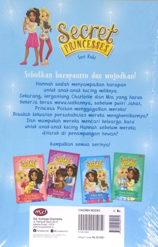 Cover Belakang Buku Secret Princesses : Impian Kucing Mungil
