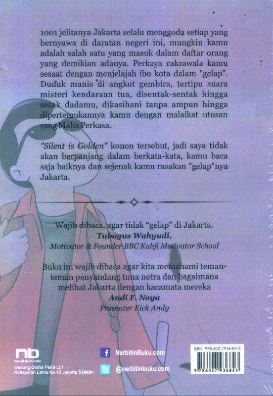 Cover Belakang Buku Aku & Jakartaku : Catatan Gelap di Jalanan Jakarta