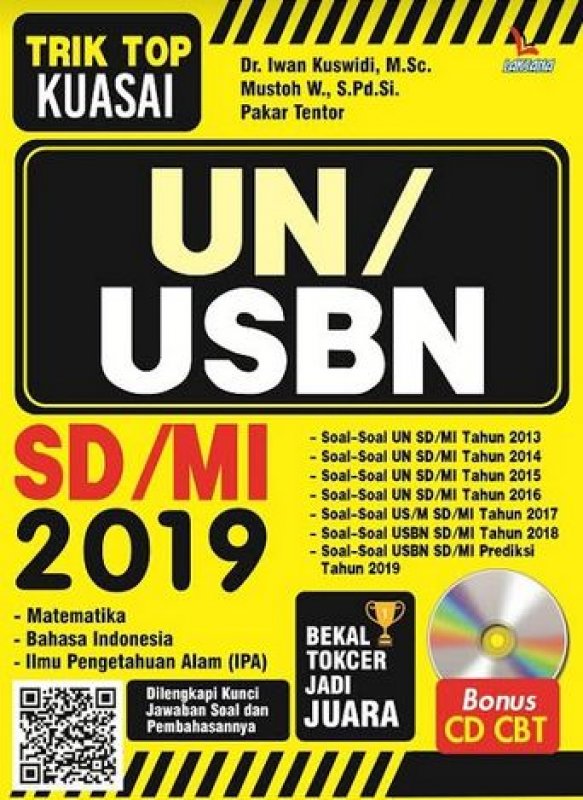 Cover Buku TRIK TOP KUASAI UN/USBN SD/MI 2019 BONUS CD CBT