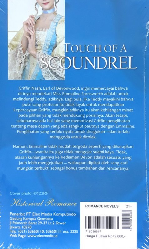 Cover Belakang Buku HR: Touch of a Scoundrel