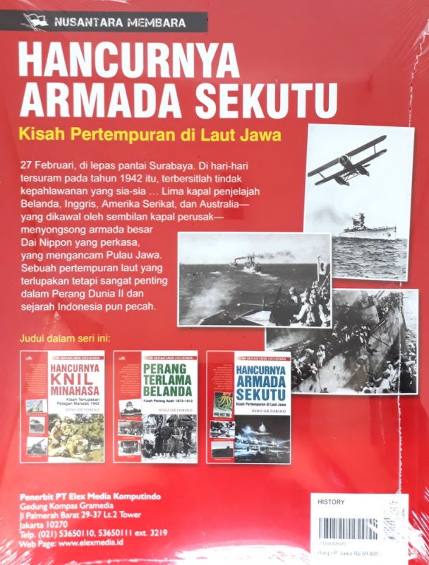 Cover Belakang Buku Nusantara Membara: Hancurnya Armada Sekutu