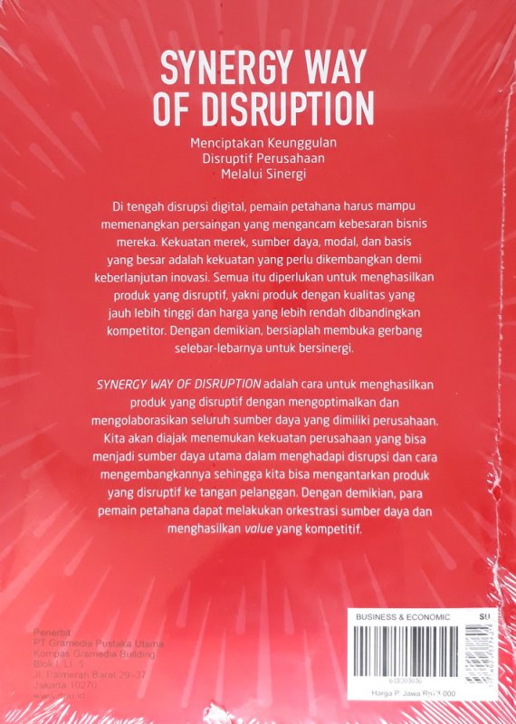 Cover Belakang Buku Synergy Way of Disruption