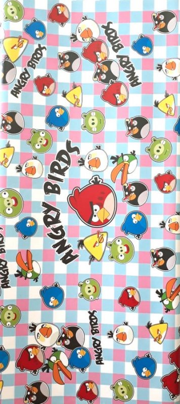 Cover Buku Bungkus Kertas Kado Motif Angry Birds 1