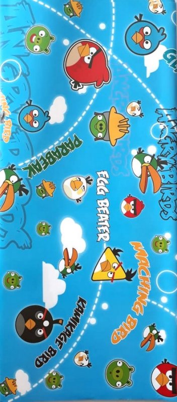 Cover Buku Bungkus Kertas Kado Motif Angry Birds 2