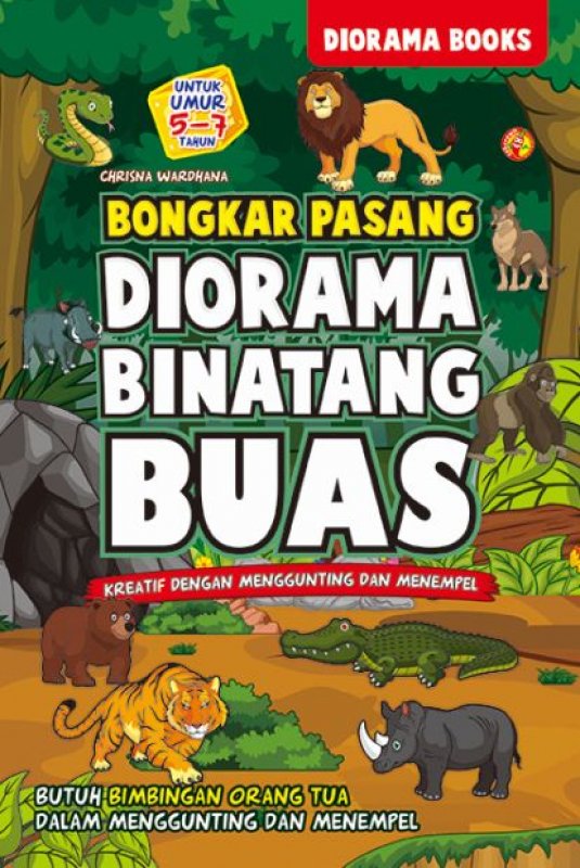 Cover Buku Bongkar Pasang Diorama Binatang Buas