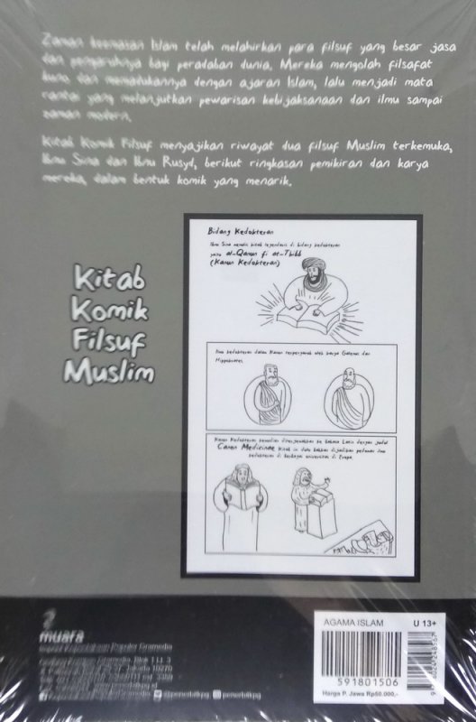 Cover Belakang Buku Kitab Komik Filsuf Muslim