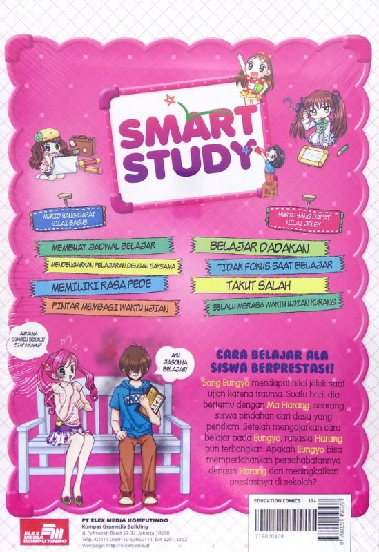 Cover Belakang Buku Ten-Ten: Smart Study [Education comic]