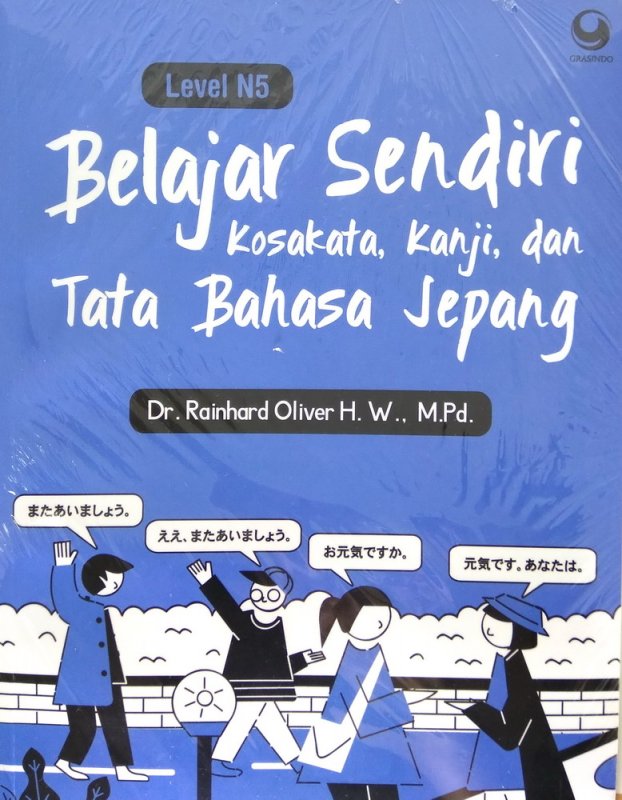 Cover Buku Belajar Sendiri Kosakata, Kanji, dan Tata Bahasa Jepang Level N5