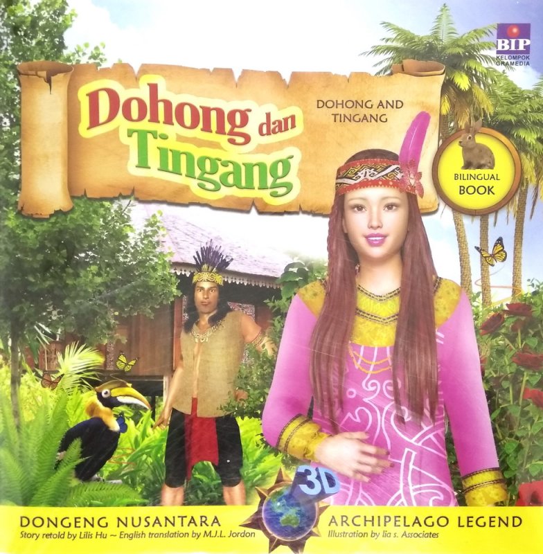 Cover Buku Dongeng Nusantara 3D: Dohong dan Tigang (Kal-Teng)