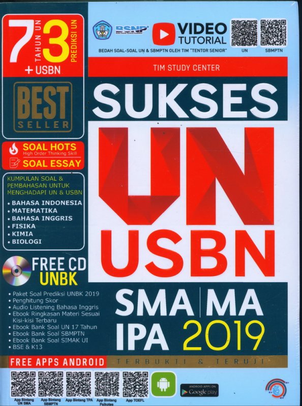 Cover Buku SUKSES UN USBN SMA/MA IPA 2019