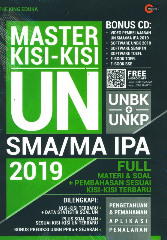 Cover Buku MASTER KISI-KISI UN SMA/MA IPA 2019