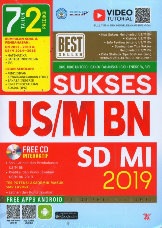 Cover Buku SUKSES US/M BN SD/MI 2019