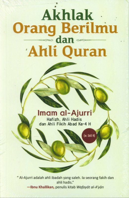 Cover Buku Akhlak Orang Berilmu dan Ahli Quran