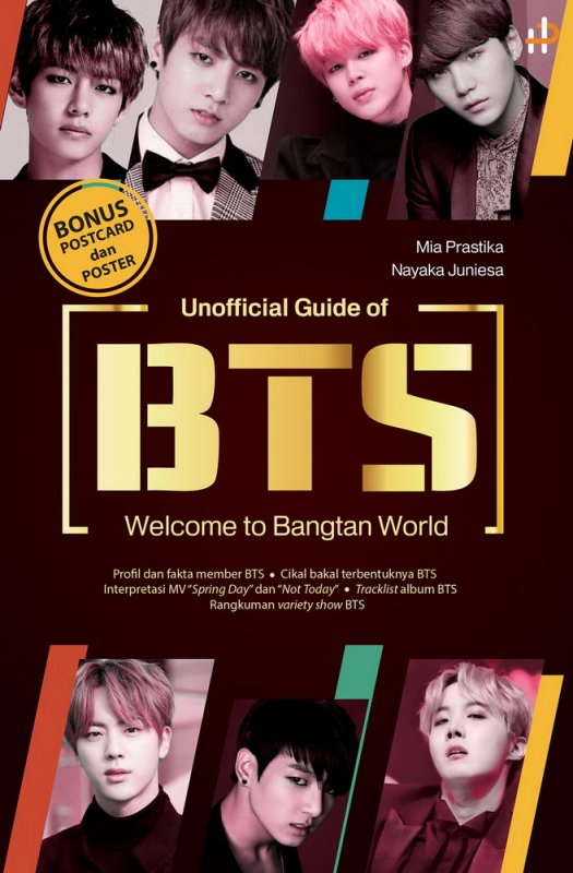 Cover Depan Buku Unofficial Guide of BTS : Welcome To Bangtan World