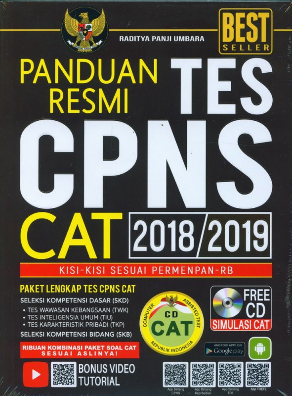 Cover Buku PANDUAN RESMI TES CPNS CAT 2018/2019