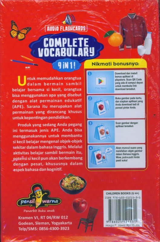 Cover Belakang Buku Complete Vocabulary 9 IN 1 [AUDIO FLASHCARDS]