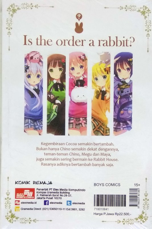 Cover Belakang Buku Is The Order a Rabbit 3