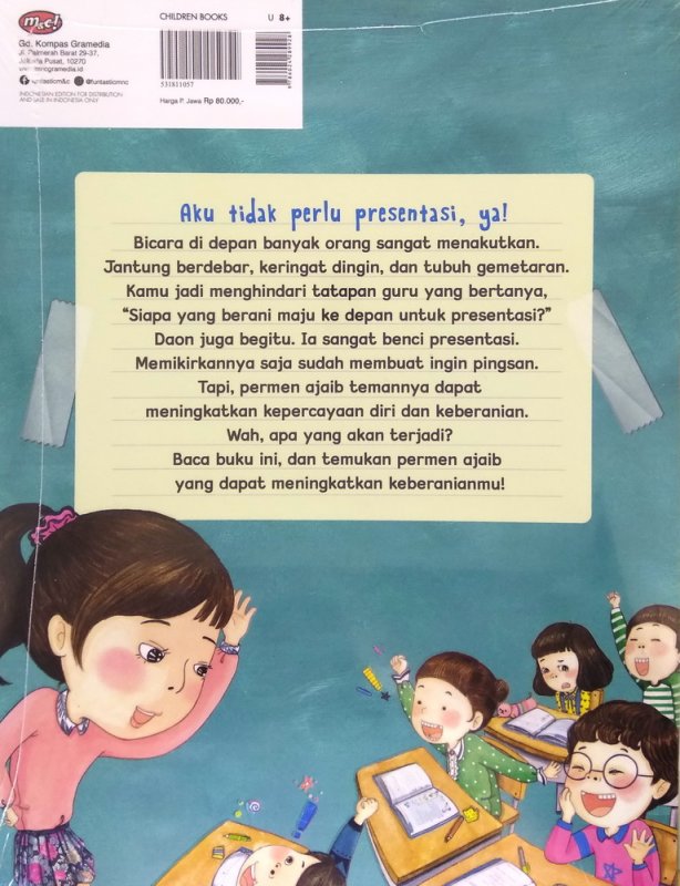 Cover Belakang Buku Seri Aku sudah SD : Siapa berani presentasi?