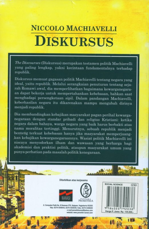 Cover Belakang Buku DISKURSUS (2018)