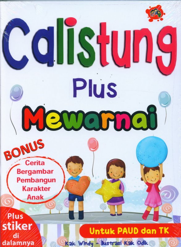 Cover Buku Calistung Plus Mewarnai untuk PAUD & TK