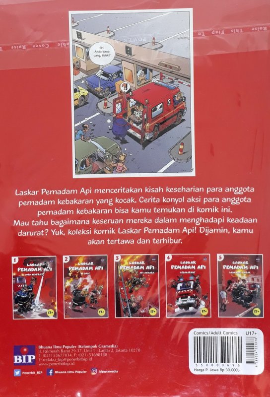 Cover Belakang Buku Laskar Pemadam Api : Api Asmara