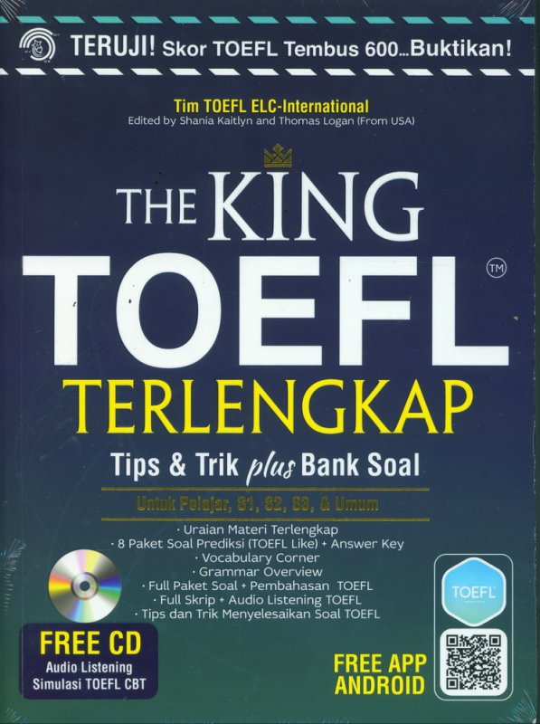 Cover Buku THE KING TOEFL TERLENGKAP (Promo Best Book)