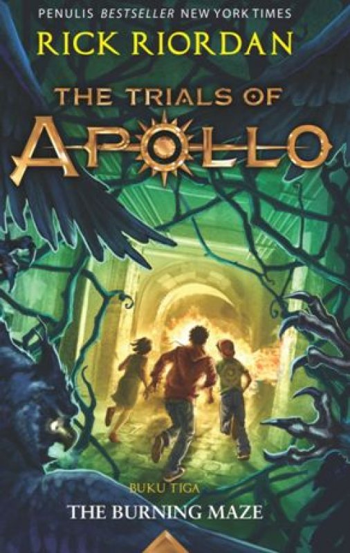 Cover Buku TRIALS OF APOLLO #3 : The Burning Maze [Free Keychain]