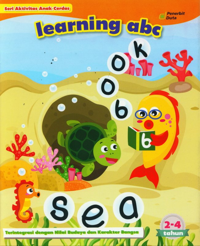 Cover Buku Seri Aktivitas Anak Cerdas: Learning ABC (2-4 tahun)