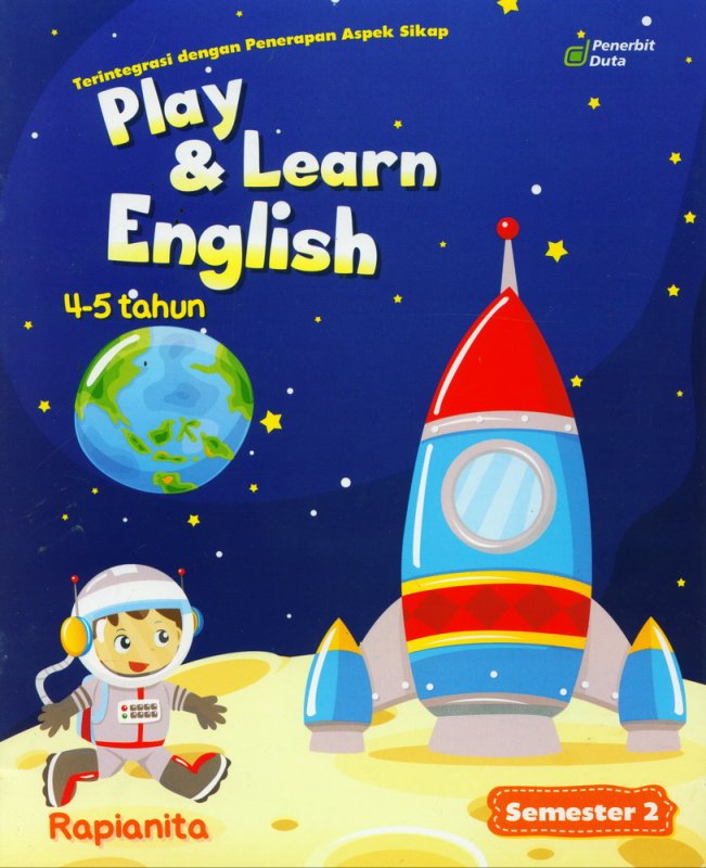Cover Buku Play & Learn English 4-5 Tahun Semester 2