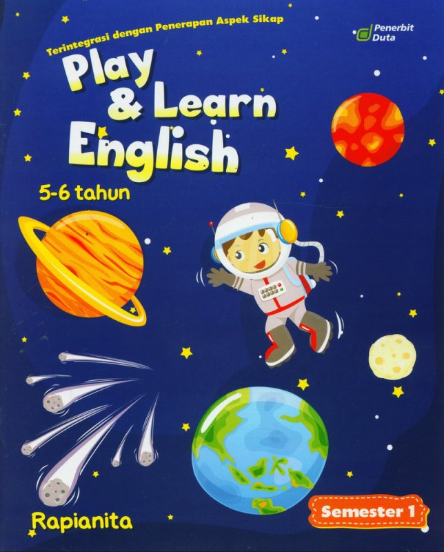 Cover Buku Play & Learn English 5-6 Tahun Semester 1
