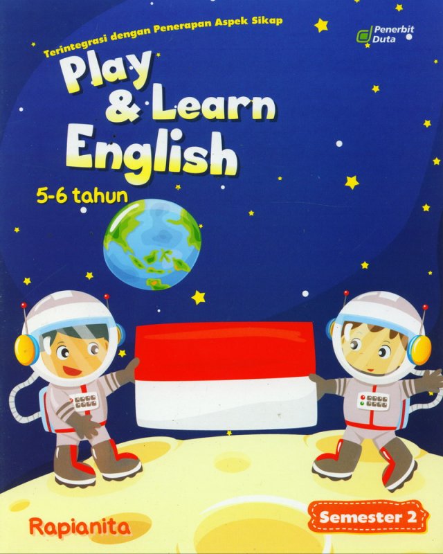 Cover Buku Play & Learn English 5-6 Tahun Semester 2