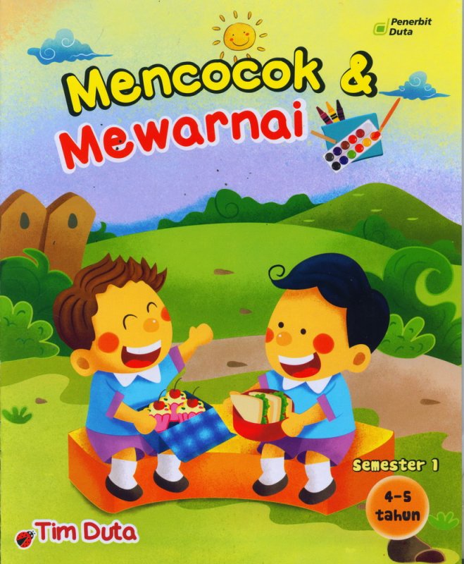 Cover Buku Mencocok & Mewarnai 4-5 Tahun Semester 1