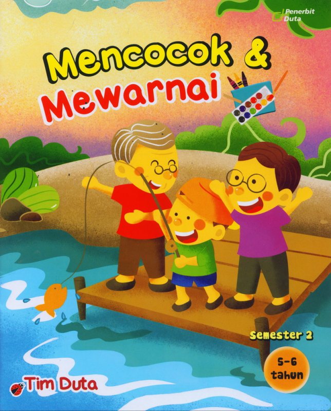 Cover Buku Mencocok & Mewarnai 5-6 Tahun Semester 2