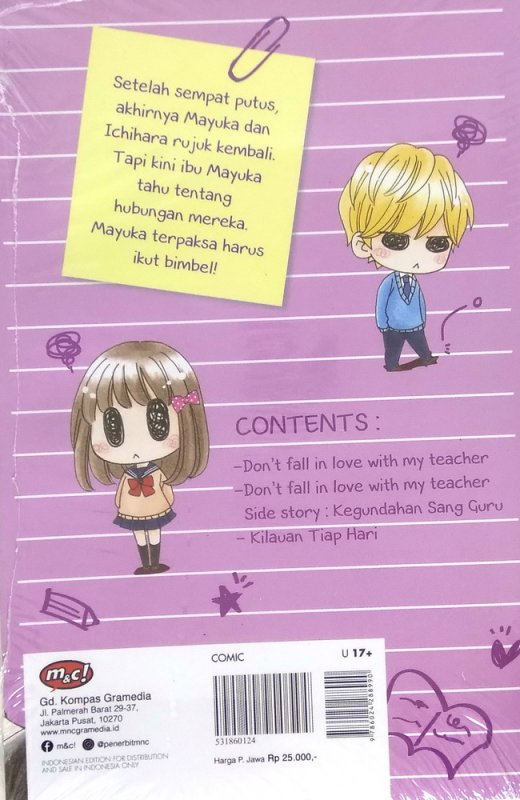 Cover Belakang Buku Dont Fall in Love with My Teacher! 04