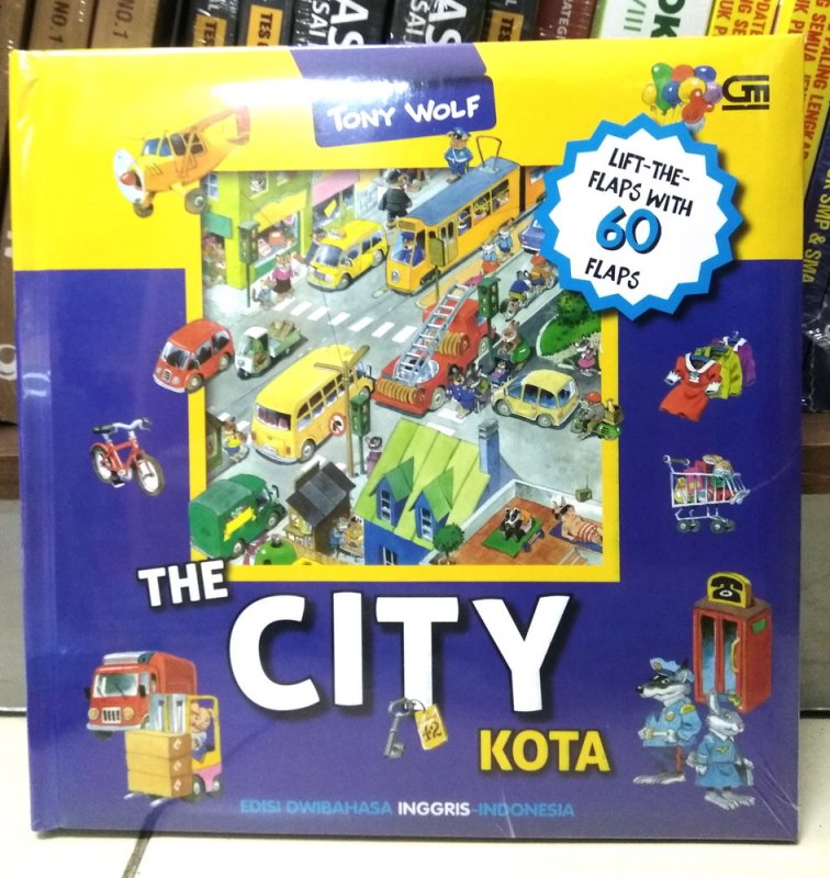 Cover Buku The City (Kota) : Boardbook - Edisi Dwibahasa Inggris-indonesia