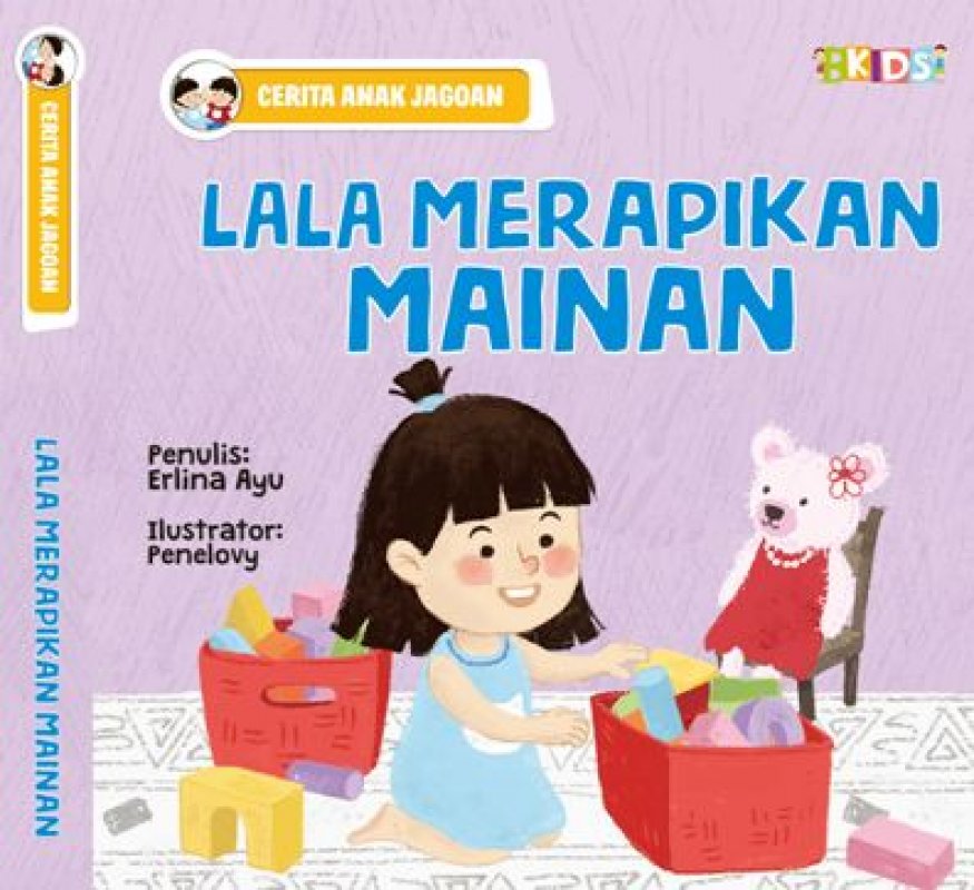 Cover Buku Lala Merapikan Mainan (Cerita Anak Jagoan)