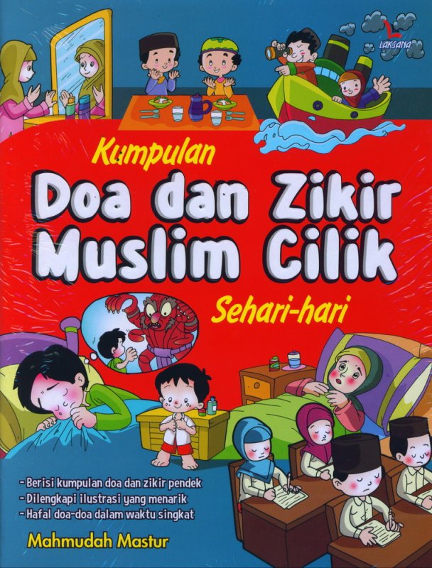 Cover Buku Kumpulan Doa dan Zikir Muslim Cilik Sehari-hari