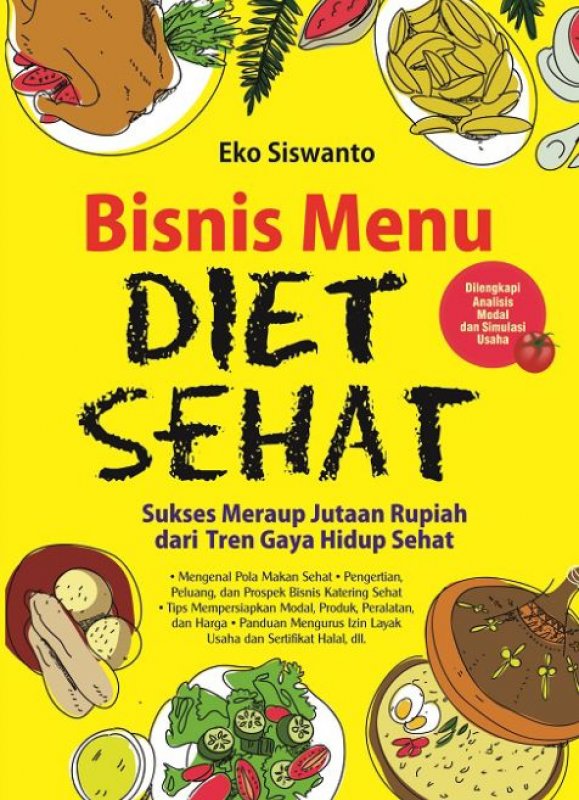 Cover Buku Bisnis Menu Diet Sehat