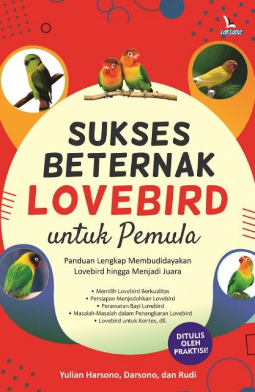 Cover Buku Sukses Beternak Lovebird untuk Pemula