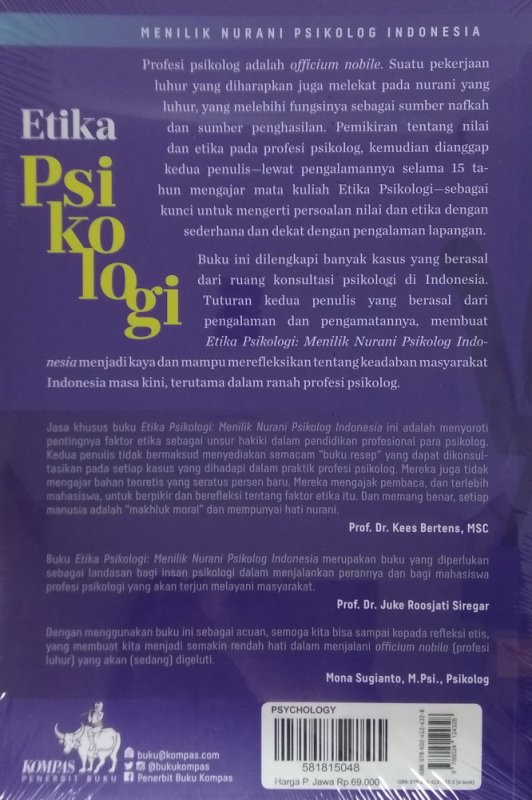 Cover Belakang Buku Etika Psikologi Menilik Nurani Psikolog Indonesia