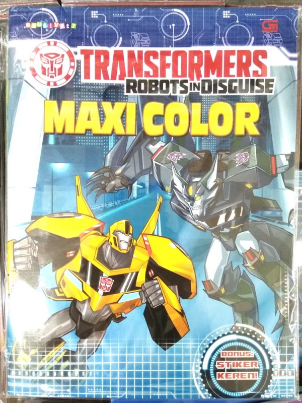 Cover Buku Transformers Robots in Disguise: Maxi Color