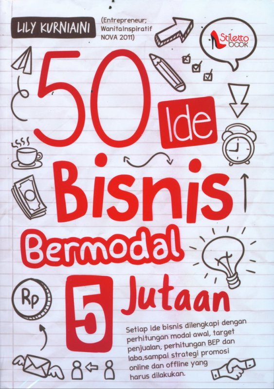 Cover Buku 50 Ide Bisnis Bermodal Rp. 5 Jutaan