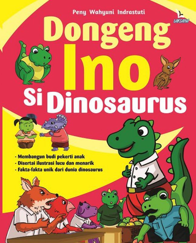 Cover Buku Dongeng Ino Si Dinosaurus