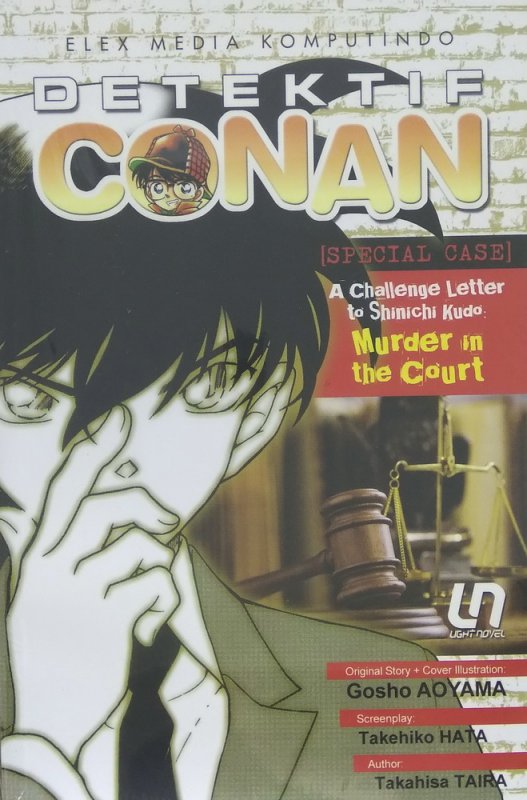 Cover Buku Detektif Conan : A Challenge Letter to Shinichi Kudo-Murder in the Court