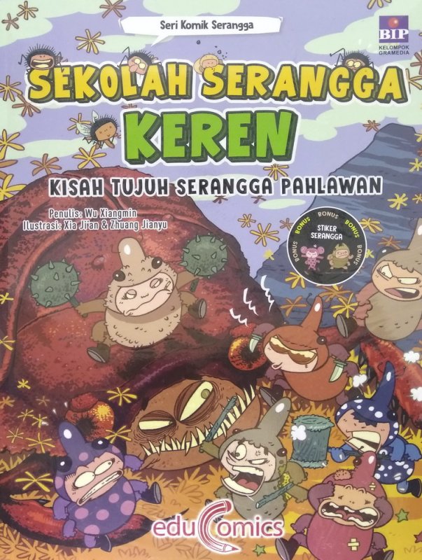 Cover Buku Sekolah Serangga Keren: Kisah Tujuh Serangga Pahlawan