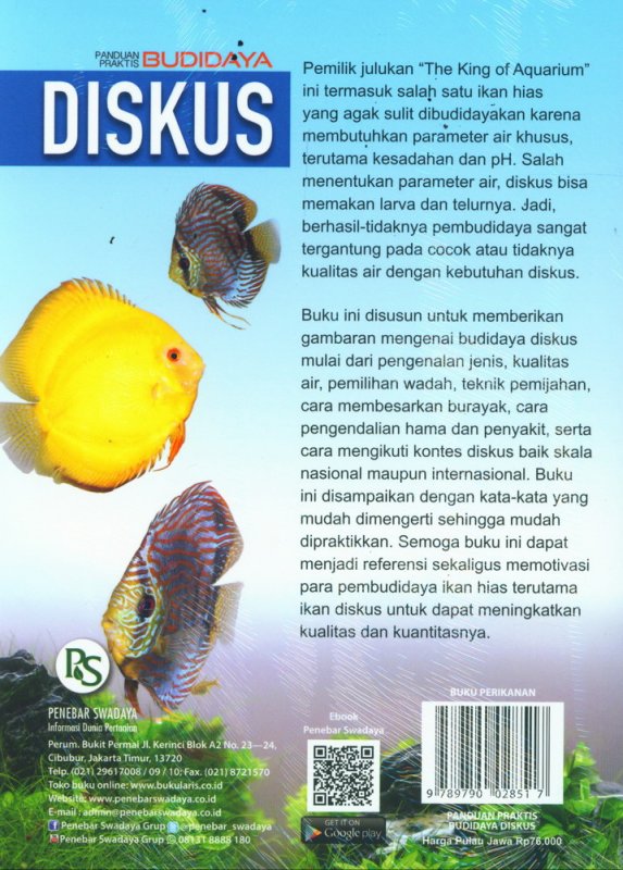 Cover Belakang Buku Panduan Praktis Budidaya DISKUS
